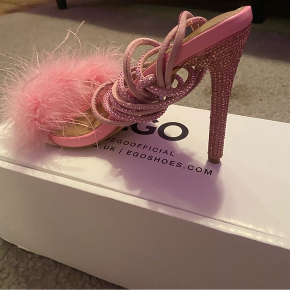 ego brand pink stiletto wrap heels - Picture 2 of 8